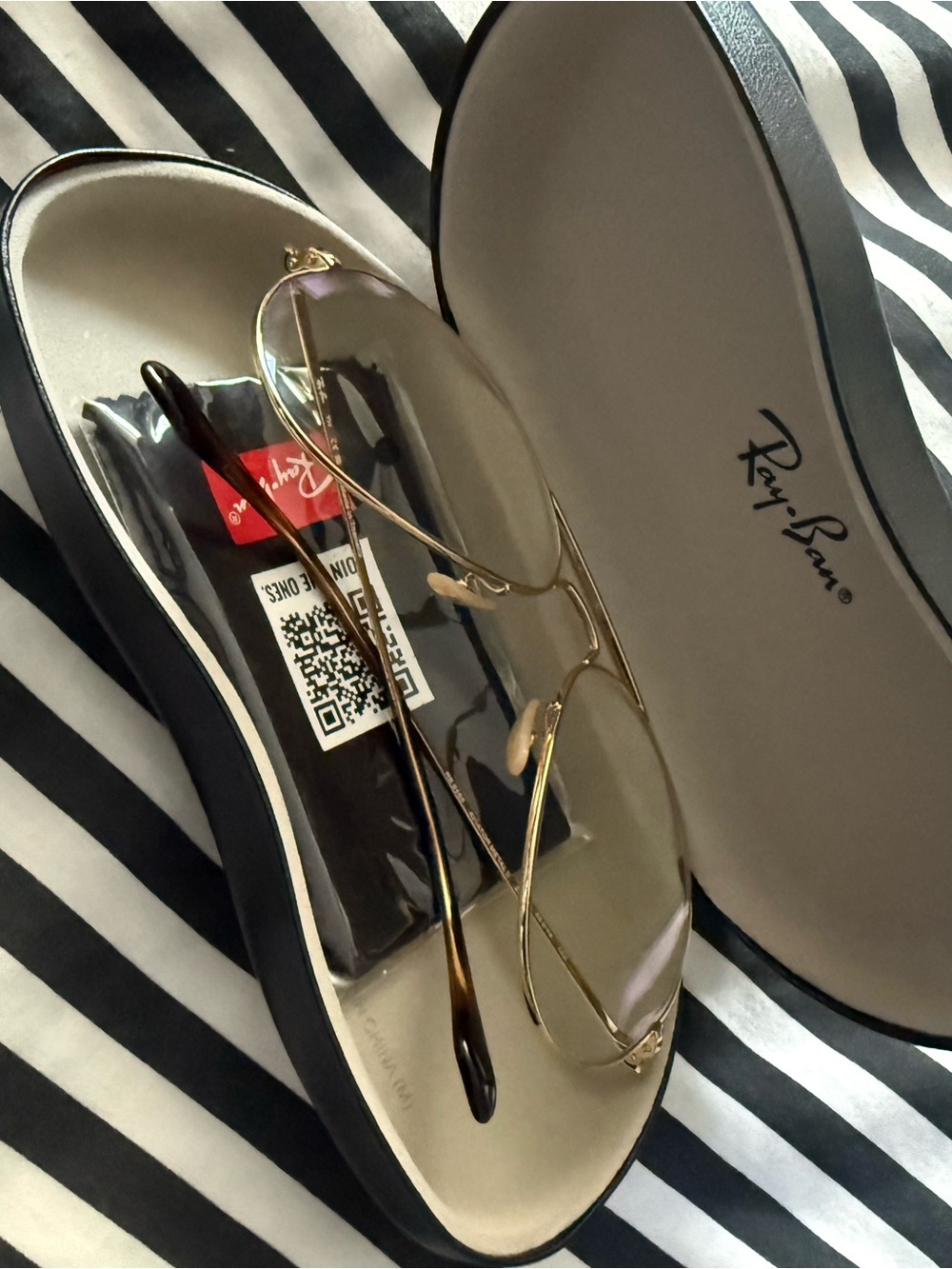 Ray-Ban Eyeglasses - Aviator style. Blue light lens.